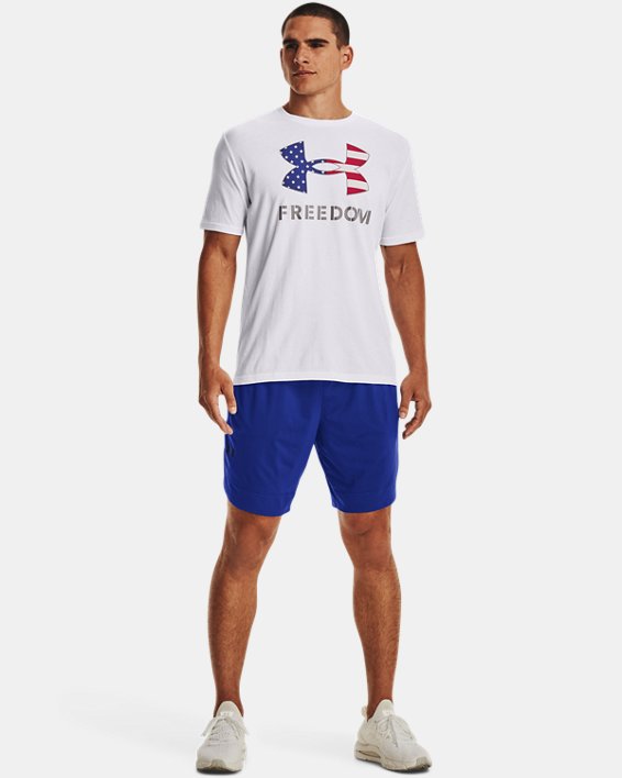 Men's UA Freedom Logo T-Shirt, White, pdpMainDesktop image number 2